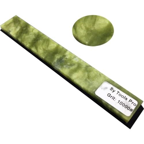 10000 Grit Knife Apex edge sharpener whetstone grinder stone ,water and Oil Green Agate stone
