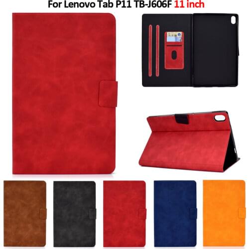 Slim Cover For Lenovo P11 Case Funda Magnetic Full Housing Tablet Cover For Coque Lenovo Tab P11 Case TB J606F J606N J606L