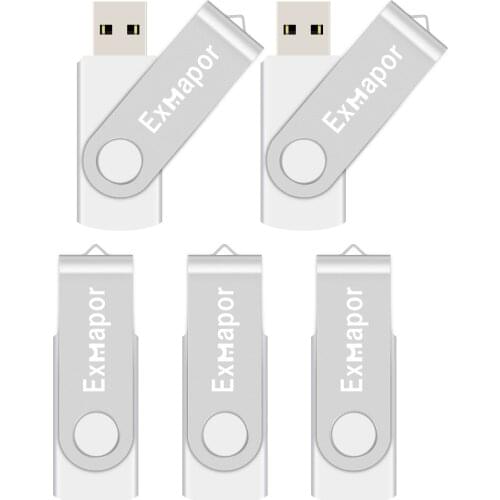 Flash drive, Exmapor USB Flash Drive 32 GB X 5 Bulk Memory Stick 16GB Jump Drive 8GB External Drives 64GB USB Stick USB Storage