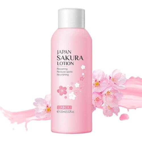 Sakura Moisturizing Lotion Face Cream Reduce Spot Repair Dry Rough Skin Nourishing Vitamin C Essence Whitening Skin Care Product