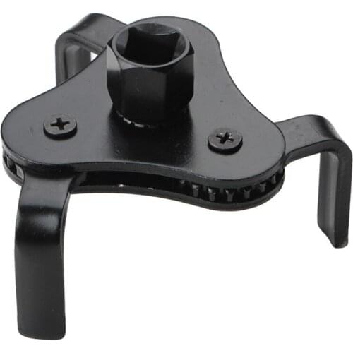 1/2" 65-110mm Adjustable Two Way Oil Filter Wrench with 3 Jaw Black Monkey Spanner Disassembly Tool Auto Repair Tools