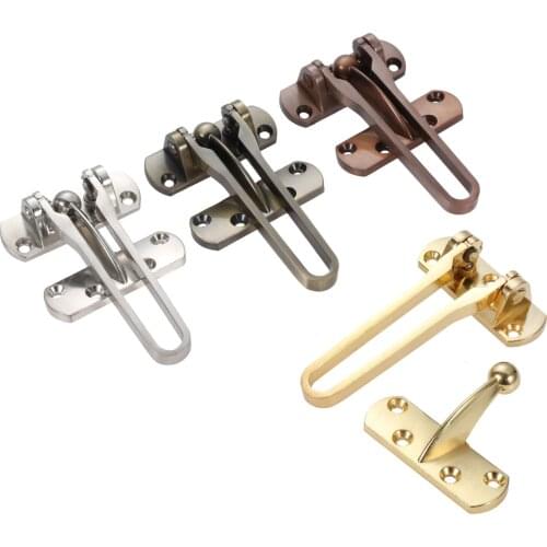 1Pc Zinc Alloy Anti-Theft Door Buckle Security Lock Door Chain Hasps Latch Clasp Convenience Window Cabinet Locks for Home Hotel