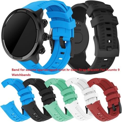 1pc. Silicone Wrist Band for sunto spartan sport wrist hr baro Strap. Suunto9 band