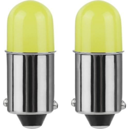10-100pcs BA9S COB 4D Bulbs Car Interior Lights License Plate Door Reading Lamp Auto 7000K White 12V