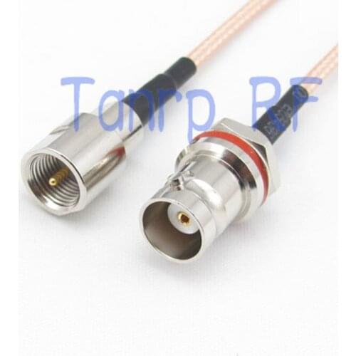 15CM Pigtail coaxial jumper cable RG316 extension cord 6inch mini BNC female nut bulkhead to FME male plug RF adapter connector