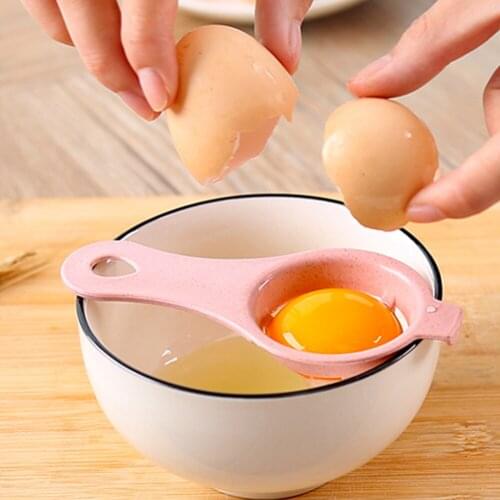 Egg Separator Egg Yolk White Wheat Straw Filter Protein Egg Divider Baking Cooking Egg Supplies Home Kitchen Accessories Gadgets