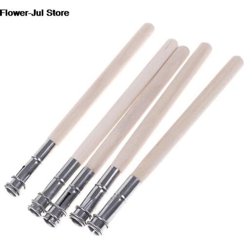 5Pcs 13cm Pencil Extender Adjustable Wooden Lengthener Holder Painting Drawing Tool