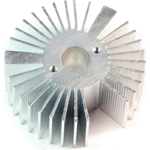 5PCS/lot 53mm*21.5mm High power LED radiator heatsink for 3-5W cree led aluminum sunflower circular shape silvery white radiator