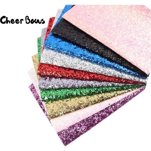 Glitter Leather Fabric Shiny Sequins Patchwork Fabric For DIY Hair Bow Accessories Fabric Handmade Patchwork Materials 22*30cm