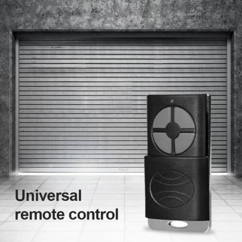 Black 433 dual channel copy rolling code learning code fixed code garage door roll gate sliding cover pair dual remote control