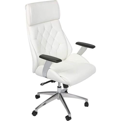 Ergonomic Office Chair, High Back Executive Adjustable Desk Chair Upholstered Swivel Chair Task Home Office Chair with Headrest