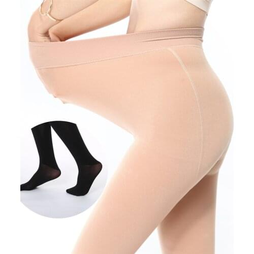 100kg Large Size Plus Cashmere Fashion High Rise Leggings Women Girls Warm Winter Shiny Velvet Thick Knit Super Stretch Pants