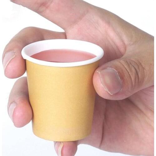 5000 X 2oz/60ML Mini Paper Tasting Cups White/Brown Coffee Supermarket Promotion Sample Drinking Tea Cup Wholesale SN1265