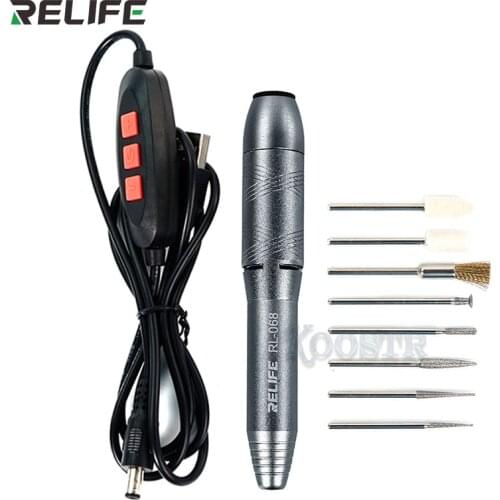RELIFE RL-068 Mini Electric Grinder Polishing Engraving Pen Mobile Phone IC Chip CPU Repair Polishine Drilling Tool