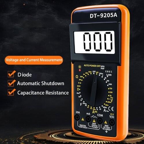 Multimeter Realsun AC DC Voltage Current Resistance Capacitance HFE Diode Tester Tools Professional With Bazzer