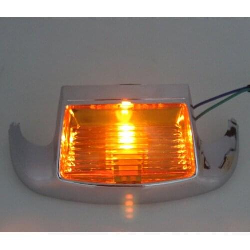 Motorcycle Amber Front Fender Tip Light Driving Brake Light For For Harley Road King FLHR Street Glide Heritage Softail FLSTC