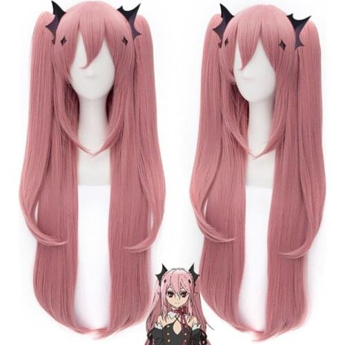 Anime Seraph of the end Krul Tepes Wig Synthetic Hair Cosplay Accessories Party Decor for Women Girl Gift 1pcs
