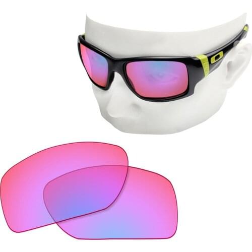 OOWLIT Polarized Replacement Lenses of Cobalt Pink for-Oakley Big Taco OO9173 Sunglasses