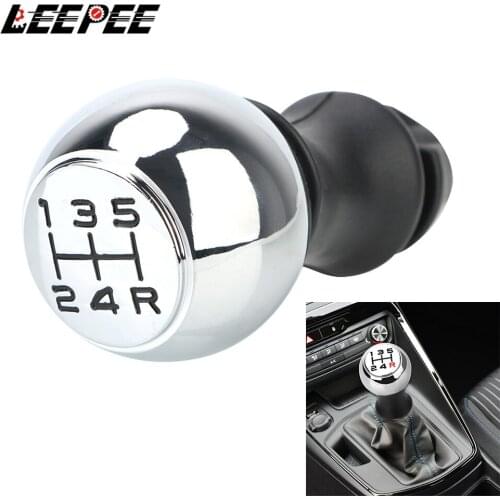LEEPEE Lever Shifter Handle Stick Car MT Gear Shift Knob For Peugeot 106/1007/206/107/306/307/308/2008/301/3008/406/508/605/807