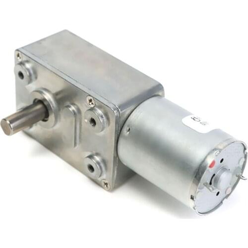 DC 6V 12V 24V JGY370 Reduction Motor Worm Turbo Geared Motor DC 12V 1RPM 2RPM 10RPM 100RPM 200RPM Electric Gearbox Reducer