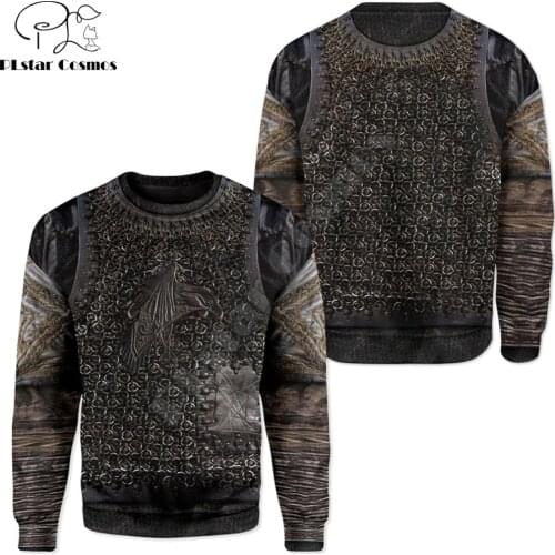 Samurai Armor 3D Print Sweatshirt For Men/Women Knights Armor Harajuku Cosplay Long sleeve pullover Casual sudadera hombre