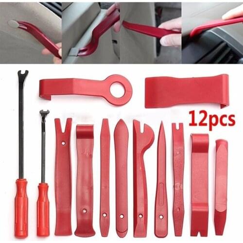 12pcs Car Audio Modification Tool Window Deicer Interior Door Panel Disassembly Modification Tool Car Cleaning Maintenance Tool