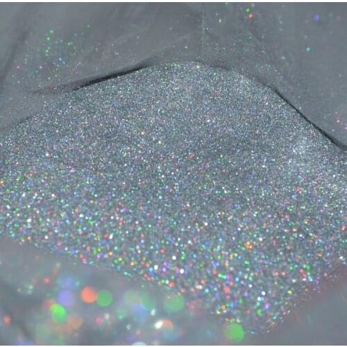 50g 0.2MM(1/128")008inch Fine Holographic colorful Silver Nail Art Glitter Dust Powder Hexagon Shape for Nail Art decoration,UY