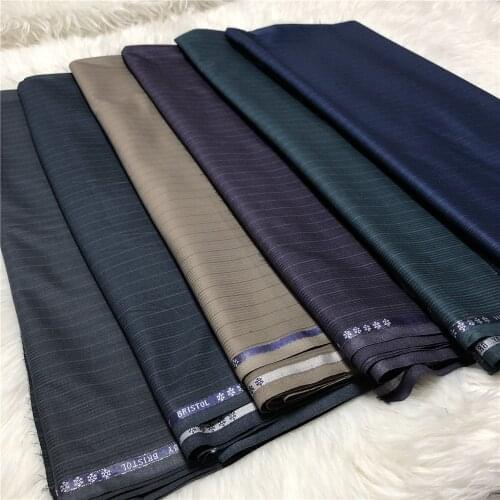 5Yards African Soft Cashmere Cotton Fabric Material for Men Atiku Cloth Plain Cashmere Polish Fabric Material for Garment AK30