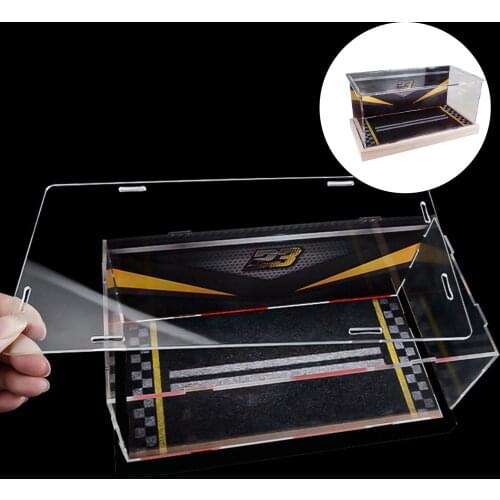 Racing Car Acrylic Display Case Collectibles Action Figure for 1:32 Diecast Cars Model Retail Protective Box Show Container