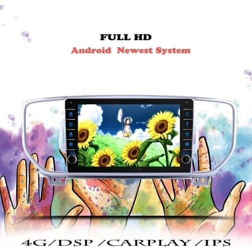 Auto Car Radio RDS For Kia Sportage 4 QL 2016 2017 2018 Navigation GPS Android Multimedia Player Camera 2 din DVD Tape Recorder