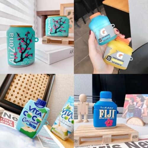 For AirPods pro Case Bluetooth Earphone Case for Apple Airpods 2 3D Arizona Iced Tea Drink Accessories Protective Cover coque