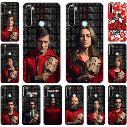 Money Heist House of Paper Clear Soft TPU Phone Case For Xiaomi Redmi 8 9 7 9A 9C 7a 6 6A K20 K30 Note 9 8T 7 6 Pro 9s cover
