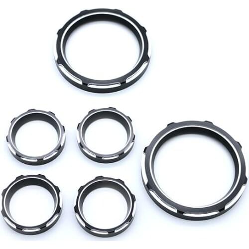 Motorcycle Black Speedometer Gauge Burst Bezel Kit For Harley Electra Glide Touring 1996-2013
