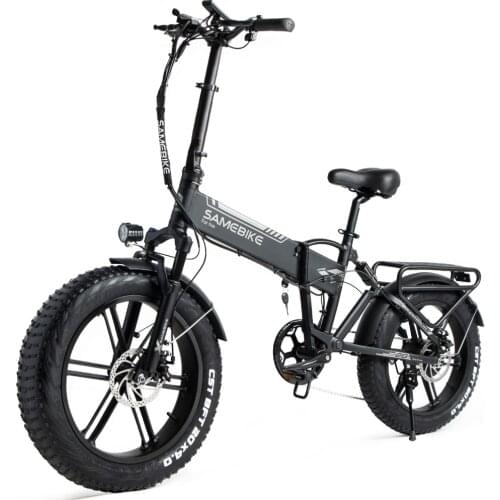 Samebike XWXL09 Electric Bike 500W 48V 10AH 20 Inch Folding Electric Bicycle Mountain Bike Full Suspension Ebike Cross-Country
