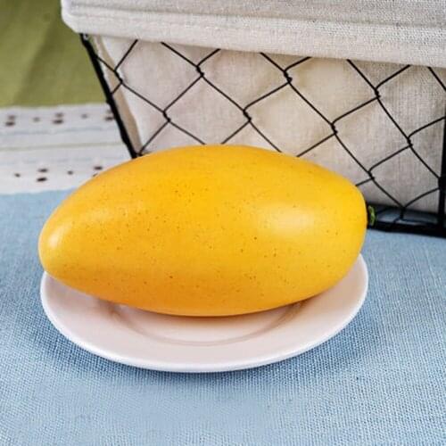 10pcs big size yellow color High imitation artificial Fake mango Fruit&artificial plastic fake simulated yellow color mango
