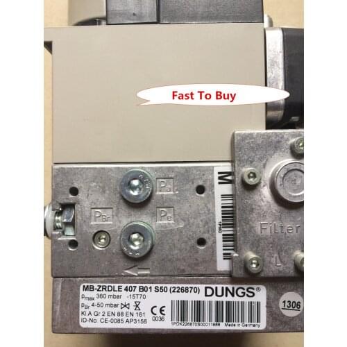 MB-ZRDLE407B01S50 Dungs Gas MultiBloc Combined regulator and safety shut-off valves Two-stage function For gas burner New