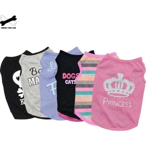 Pet Cat Costume Small Dog Cat Clothes Cute Puppy Cat Kitten T-shirt Summer Vest Shirt Apparel for Spring and Summer 23