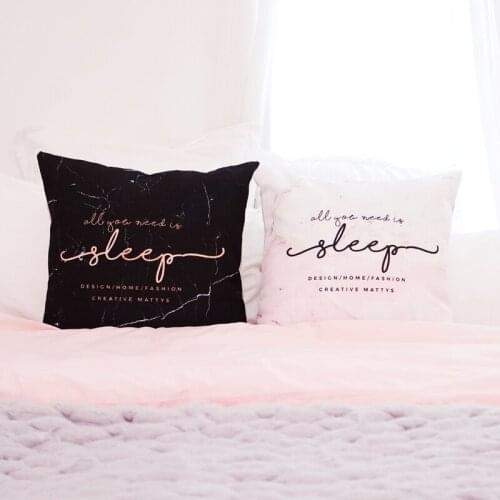 Mattys Nordic, marble, comfortable, cotton and linen cushion, creative gift, pillow