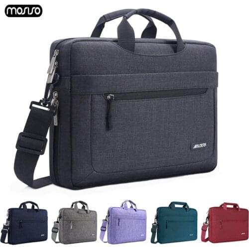 MOSISO Waterproof Laptop Bag 13.3 14 15 15.6 17.3 Inch Notebook Bag For Macbook Air Pro 13 15 Computer Messenger Shoulder Bags