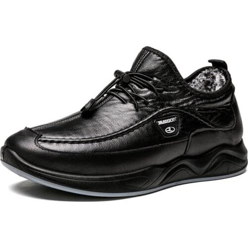 Valstone 2020 Mens Artificial Leather Shoes Quality Autumn Winter Casual Flats Shoes Black Lace-Up Breathable Footwear hombres