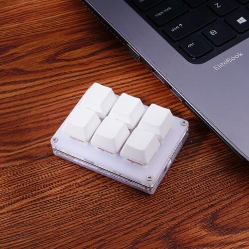 New Type-C Function Keyboard Shortcut Mechanical Keyboard 6 Key Self Setting Defination Custom Keycap With Software