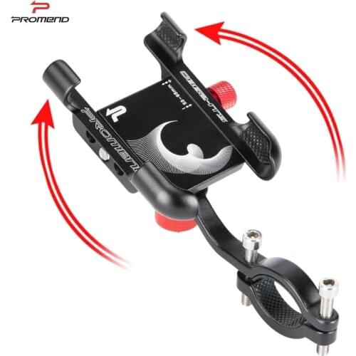 Promend new Aluminum Alloy Bike Mobile phone holder 360° Adjustable Non-slip Bicycle motorcycle electric car mobile phone holder