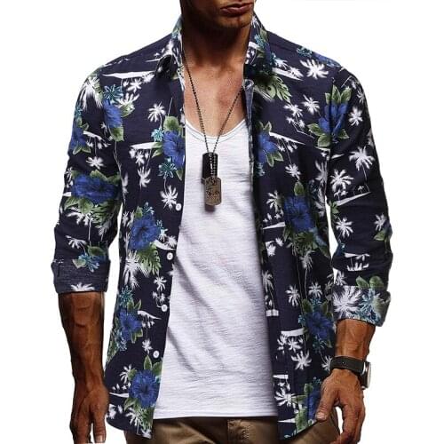 2021 Autumn New Casual Long Sleeved Printed Shirt Plus Size Loose Fashion All-match Hip-hop Lapel Men Shirt Tide Free Shipping