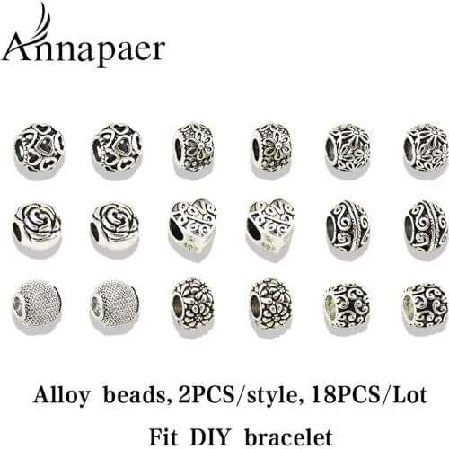 New Arrive silver-color Zinc Alloy Charm Beads Fit Pandora Bracelet & Bangles DIY Jewelry Necklaces & Pendants For Women Gift