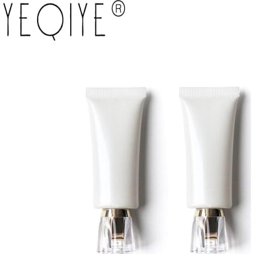 【30PCS】25ml Plastic Cosmetic Soft Bottle 20g Foundation Essence Cream Packing Refillable Bottles Inner Plug Cosmetic Tube