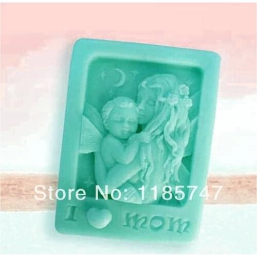 I Love Mom Silicone Soap Mould DIY Soap Mold 3D Silicone Molds