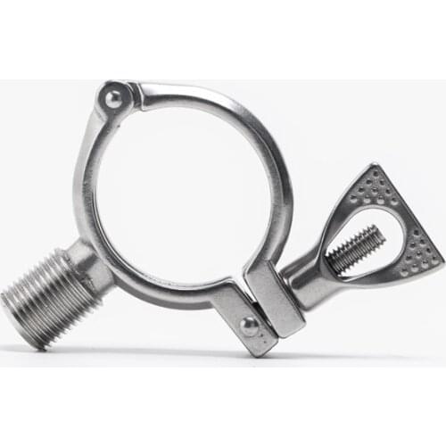 3/4" to 2.5" 304 Stainless Steel Pipe Clamp Pipe Holder Tubing Hanger Heavy Duty Pipe Clamp For Homebrewing