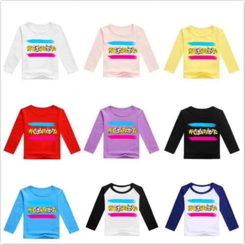 Cartoon Me Contro Te Print Funny Children T-Shirts Spring Top Boys Girl Long Sleeve Clothes Casual Baby Kids Tee Tshirt Costumes