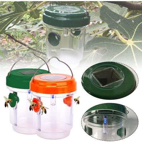 Solar Led Garden Fly Trap Insect Trap Drosophila Fruit Fly Wasp Non-toxic Insect Repellents Park Insect Catcher Garden Supplies