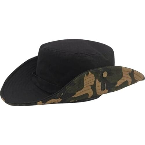 High Quality Mens Cotton Canvas Cowboy Hats Cool Western Cowboy Hats Fashion Men Sun Visor Cap Both Front and Back Can Use